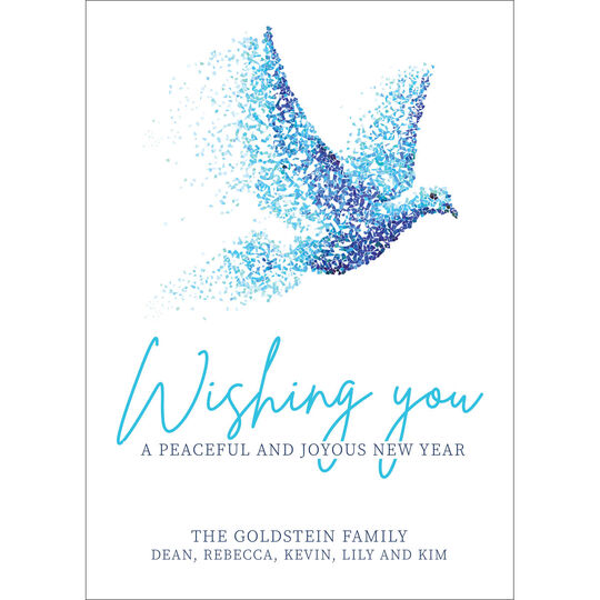 Illustrated Dove Jewish New Year Cards
